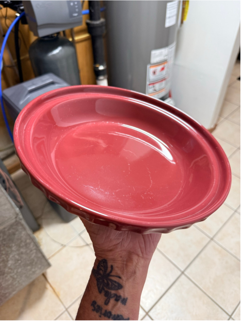 Longaberger Pottery Pie Dish Bakeware One Size Red - Picture 2 of 8